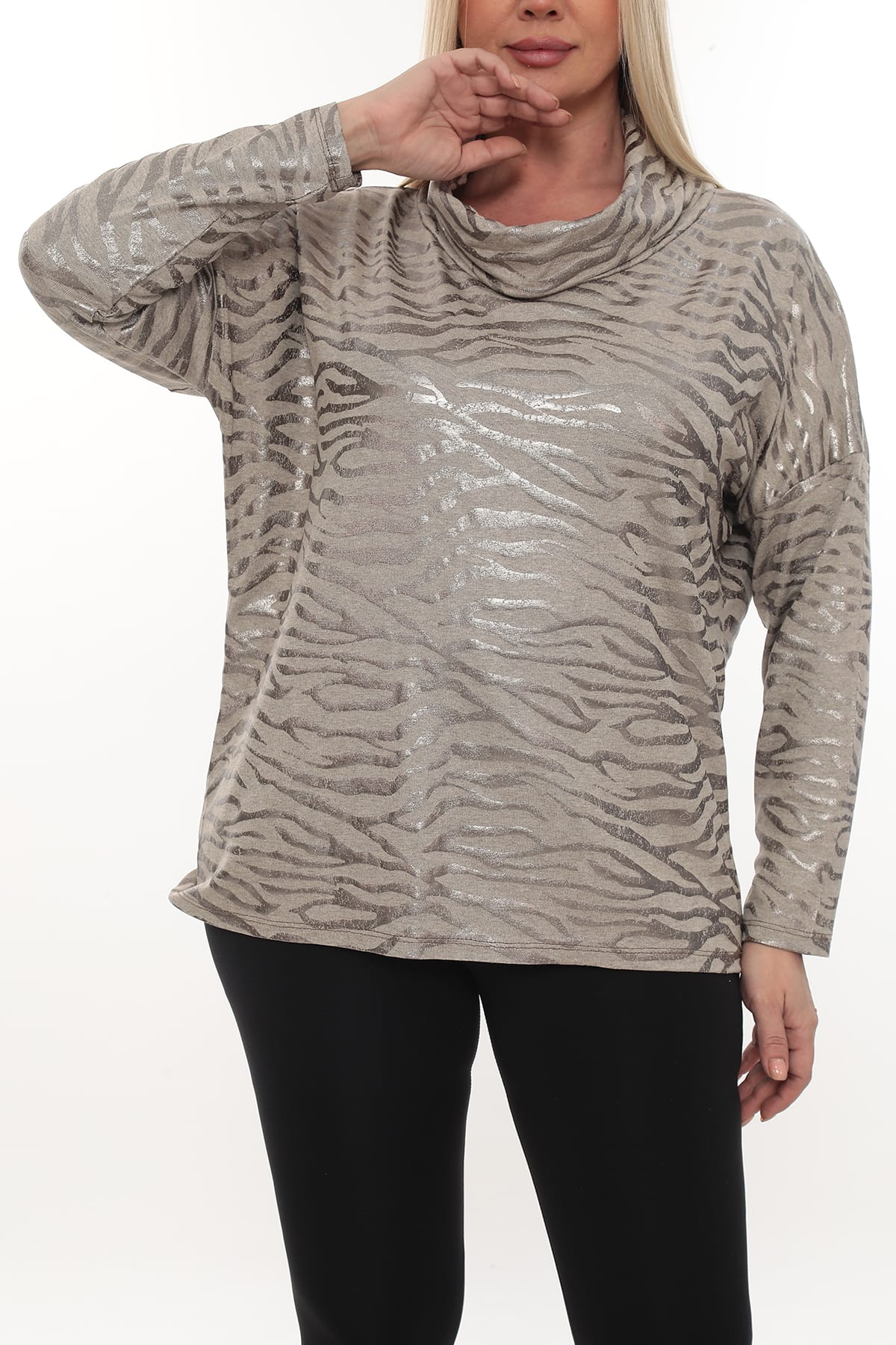 QRUVAZE Büyük Beden Oversize Kadın Bluz